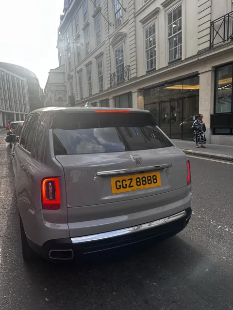 GGZ 8888 on a Rolls-Royce