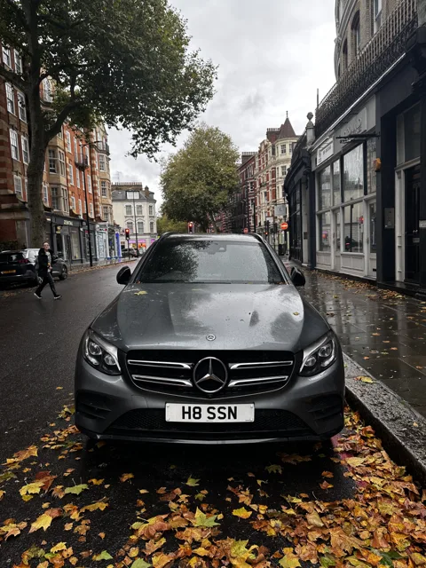 H8 SSN on a Mercedes-Benz
