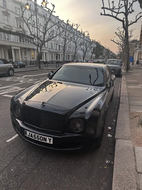 JA55ON Y on a Bentley