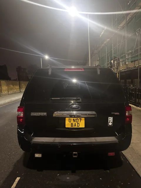 U NO7 BAD on a Ford