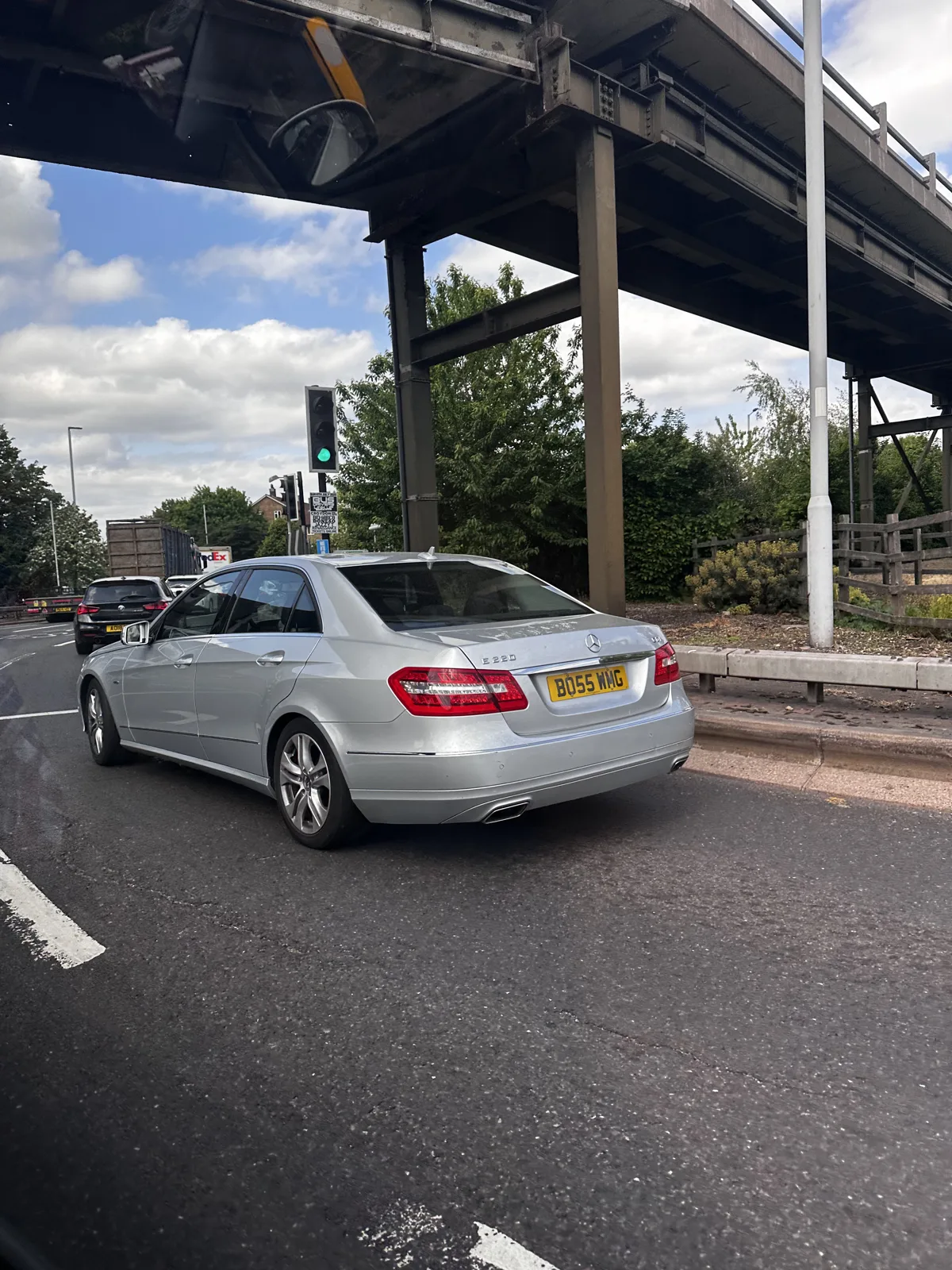 BO55 WNG on a Mercedes-Benz E220d
