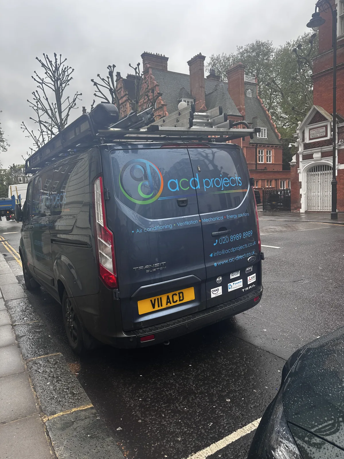 V11 ACD on a Ford Transit Custom