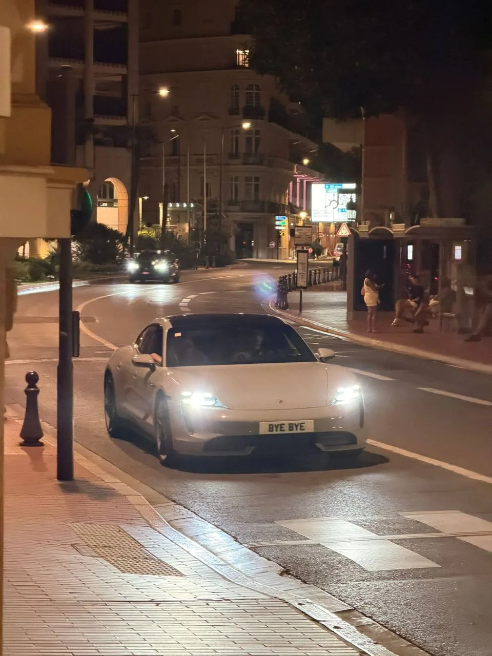 BYE BYE on a Porsche Taycan