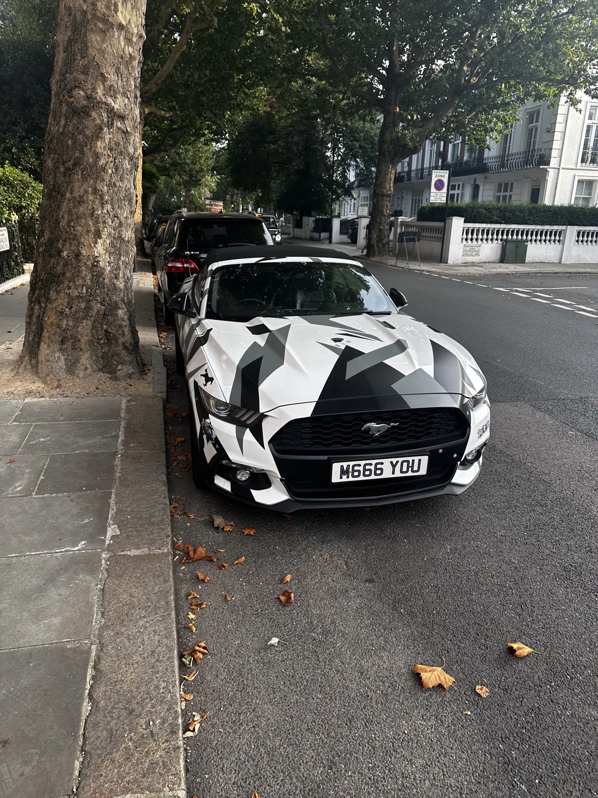 M666 YOU on a Ford Mustang