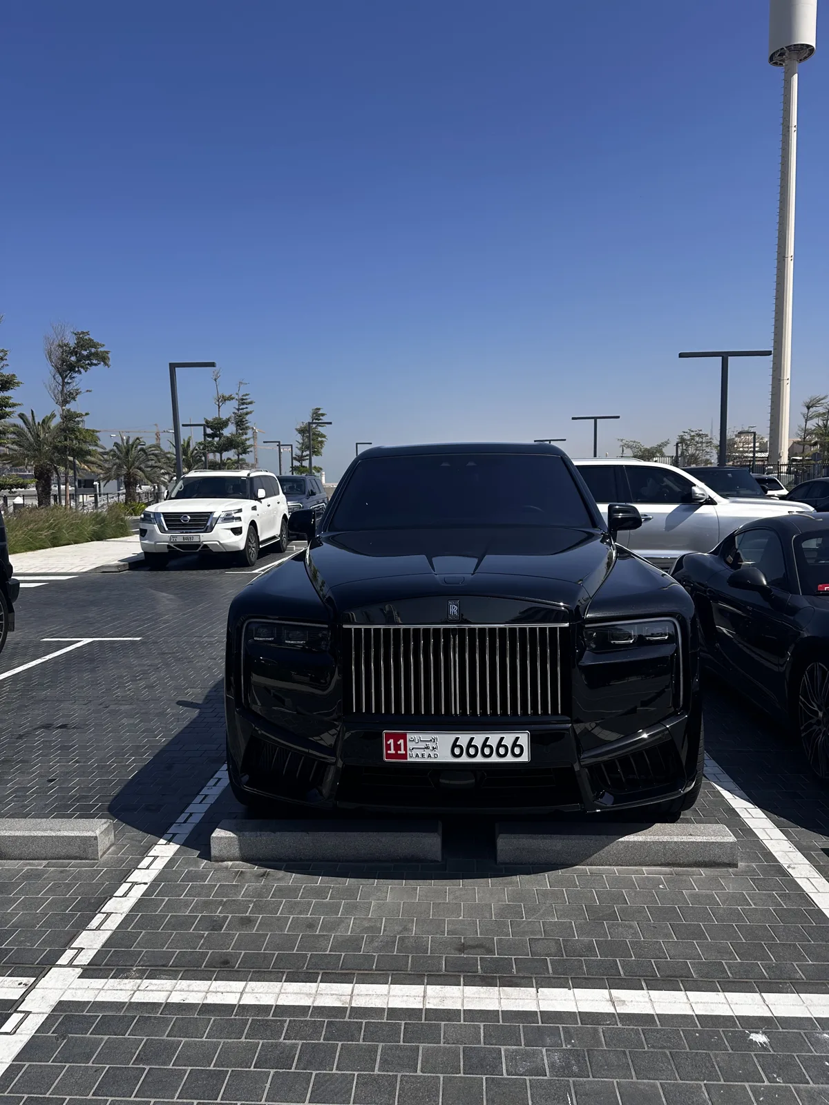 66666 on a Rolls-Royce Cullinan