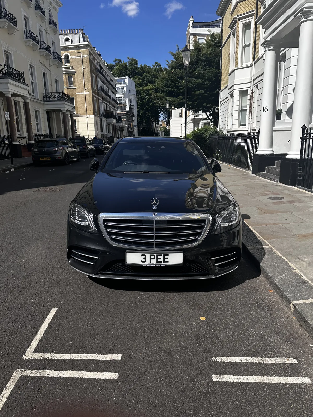 3 PEE on a Mercedes-Benz S-Class