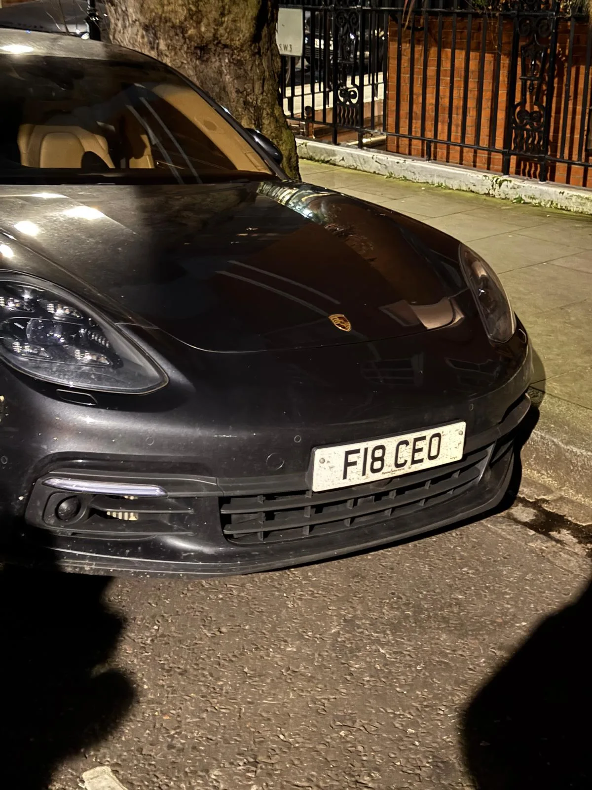 F18 CEO on a Porsche Panamera